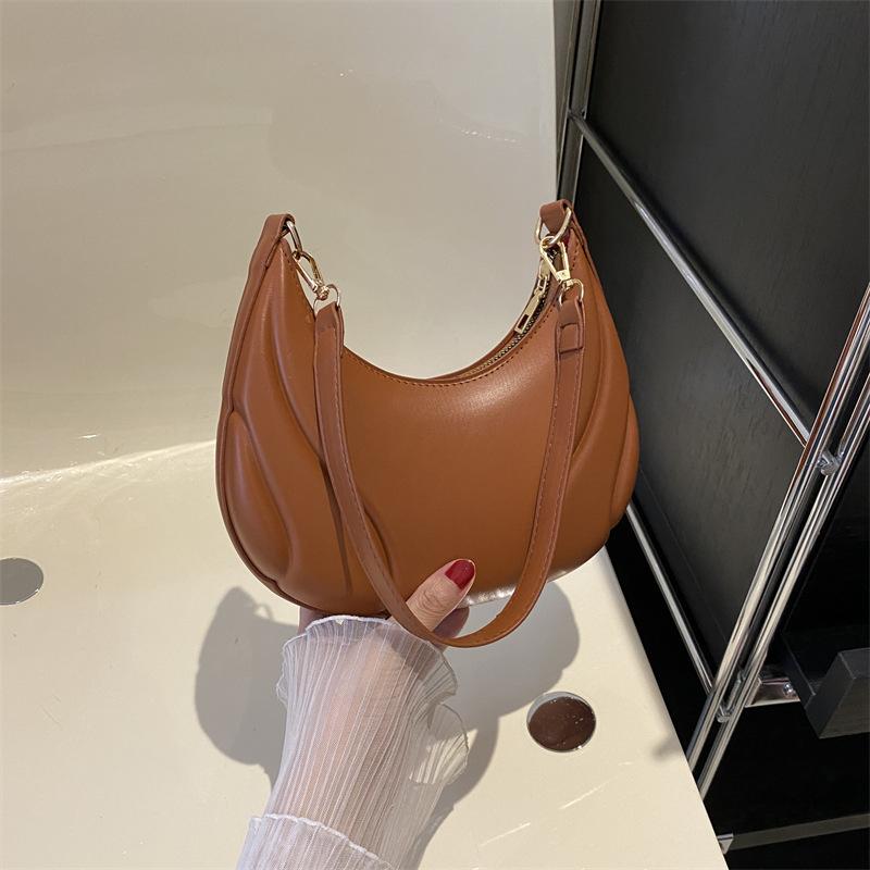 Bag Ladies Shoulder French Gold Hardware Texture Design Zipper Closureadjustable Shoulder Straps Multi Functional Crossbody Bag