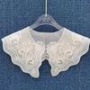 Autumn/Winter Detachable Wool Embroidered Lace Ruffle Collar Dickey