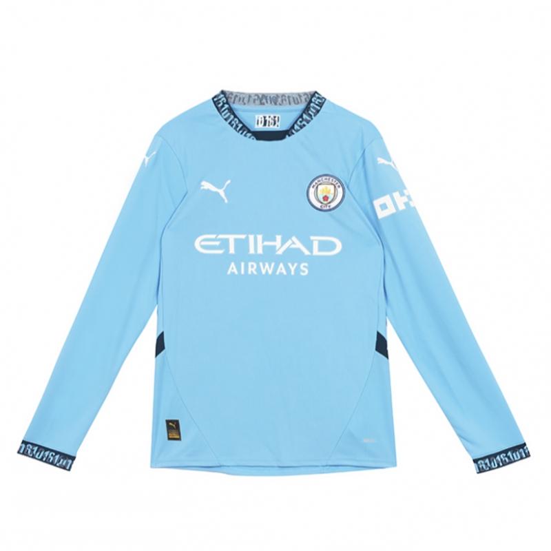 Puma Manchester City 2024 25 Home Ls Jersey Man City Long Sleeve Jersey