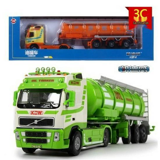Kaidiwei 1:50 Scale Oil Tanker Model Toy - Alloy Engineering Vehicle Simulation зелёный