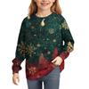 Christmas Day Sweatshirts For Children Boys And Girls Knit Sweater Cute Shirt Fall Crewneck Pullover Tops