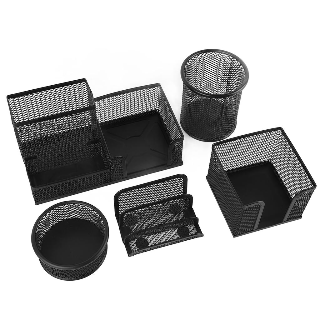 Stifthalter-Set aus Metall, multifunktionaler Stifthalter aus Netzgewebe, Schreibtisch-Organizer für Büro und Klassenzimmer