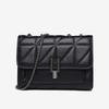 Small Fang Bag for Women PU New Style Small Fragrant Wind Ling Grid Chain Bag Single Shoulder Crossbody Versatile Large Capacity