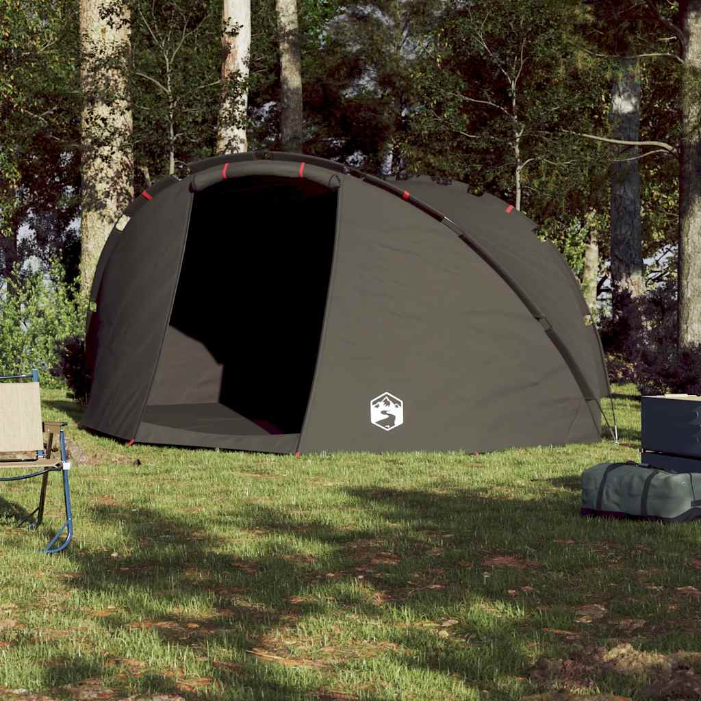 Fishing Tent for 5 Persons Brown Waterproof