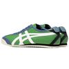 ONITSUKA TIGER Mexico 66 Round Toe Lace-Up Leather Lightweight Durable Low-Top Running Shoes Unisex Sneaker Green 1183A201-303