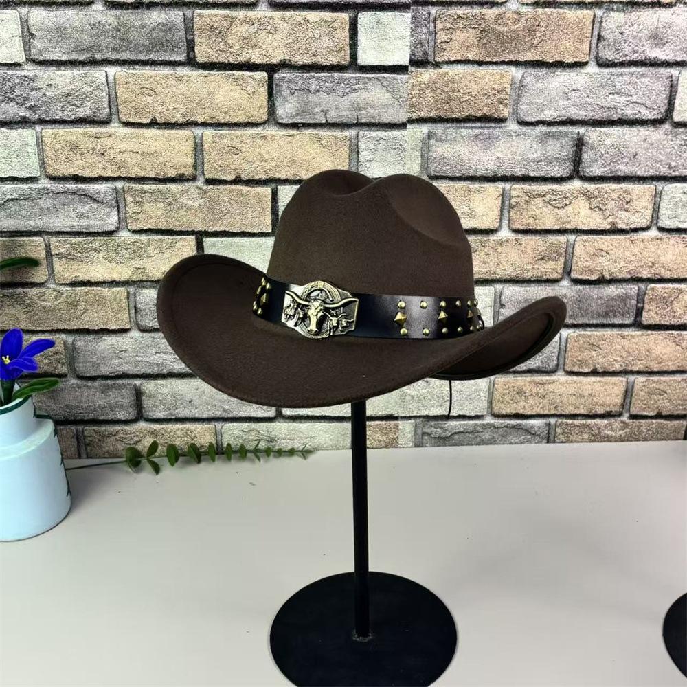 Tibetan Western Cowboy Hat Spring and Summer Female Big Edge Jazz Top Hat Year European and American Style New Sun Hat