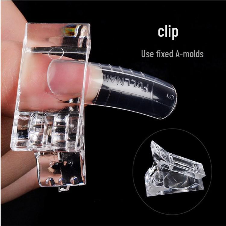 Seamless Quick Gel Nail Extension Kit with UV Curing and Fixing Clips