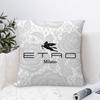Light Luxury Fashion E-Etro-O Pillow Case Plush Fabric Soft Pillowcase Double Sided Print Sofa Cushion Cover Throw Pillow