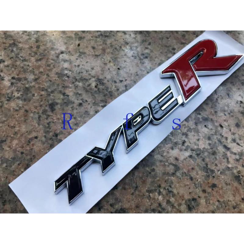 Yjgsr4 2022 for Honda Civic Type R Logo Decal Letters Emblem 75717-SMT-E00 75723-TV8-E01 TyprR Accessories