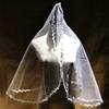 Short Bridal Lace Veil for Photo Studio or Wedding Dress Shop