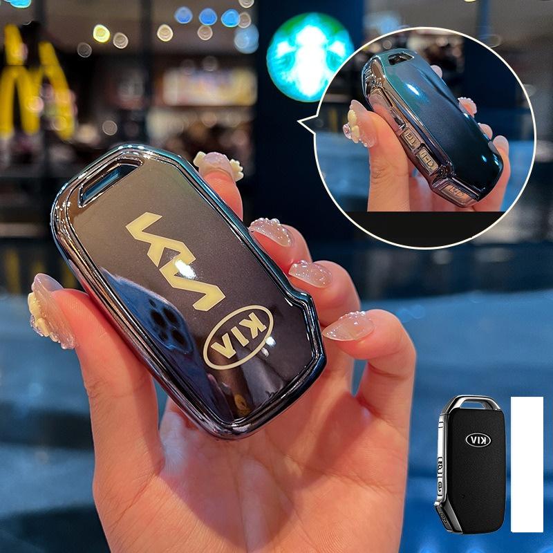 2026 Hot Car Sticker TPU Car Remote Key Case Keychain For KIA Sportage R GT Stinger Sorento Ceed Cerato Forte Niro Soul Tellurid