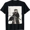 Otter Samurai Janpanese Vintage Warrior Art Anime Graphic T-Shirt