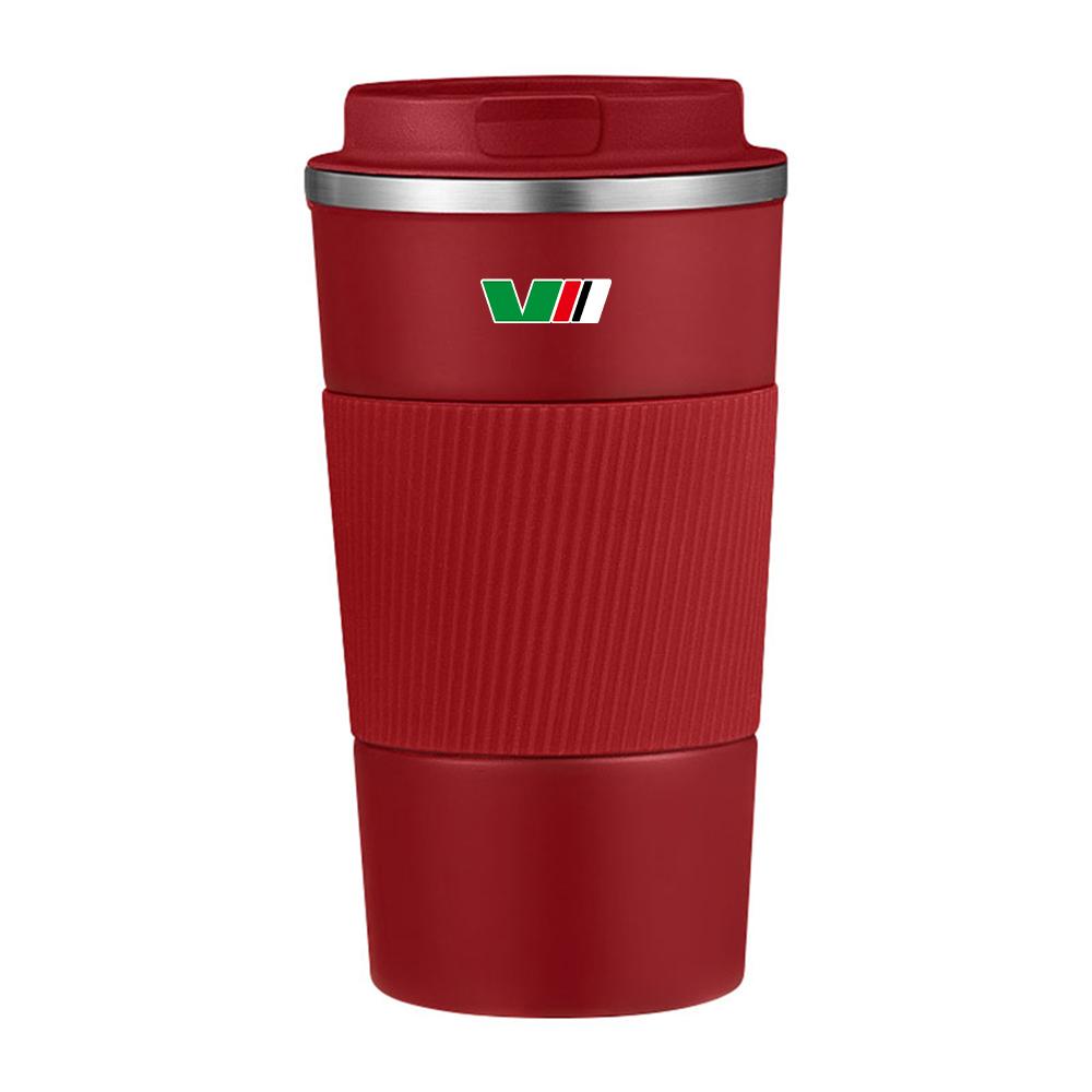 Car Thermos Cup Coffee Mug Stainless Steel Coffee Thermos Mug Badge For Skoda S VII Yeti Kamiq Kodiaq Karoq Octavia Fabia Rapid