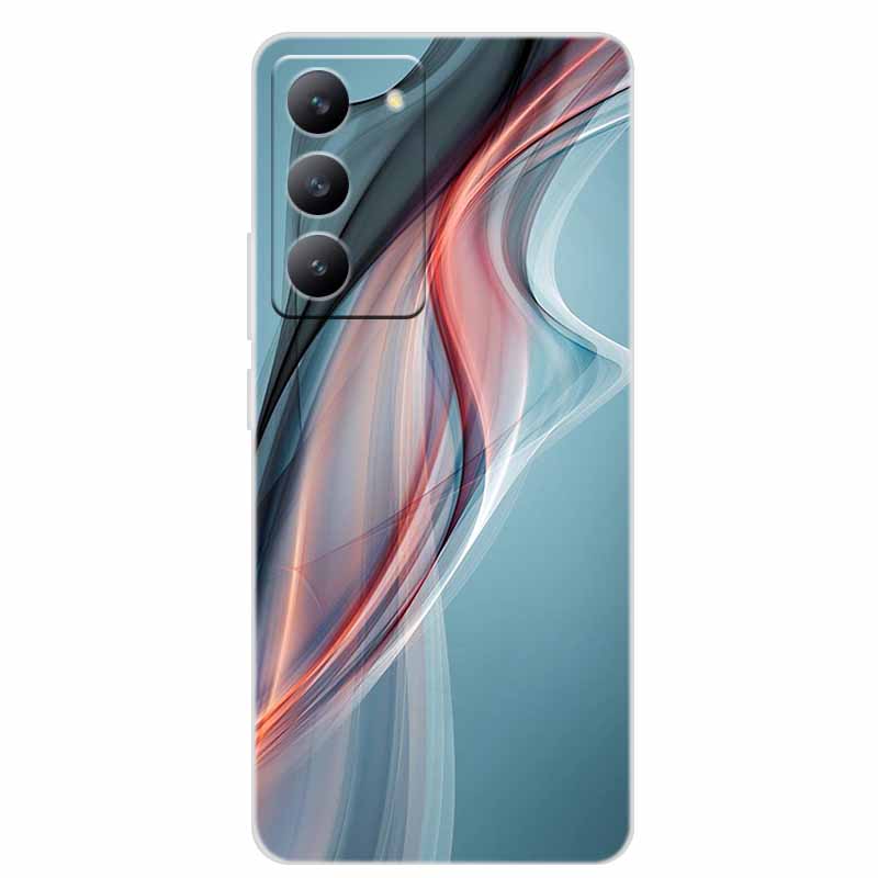 For Redmi 15 4G Phone Case Fashion Flowers Transparent Silicone TPU Soft Back Cover Case For Xiaomi Redmi 15 5G Case Redmi15 Bag