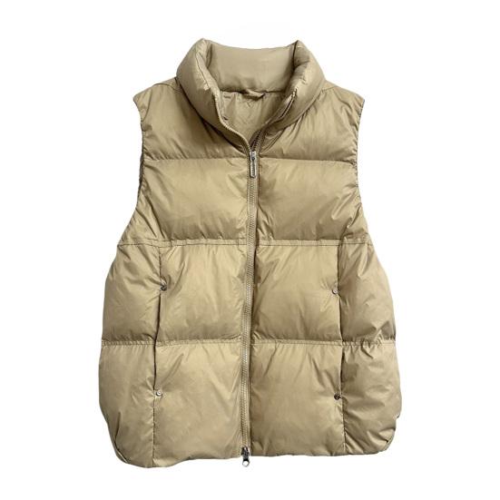 Women's Puffer Vest Casual Sleeveless Stand Collar Down Jacket Winter Warm Zip Up Outerwear with Pockets