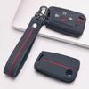 Folding Car Key Fob Case for Volkswagen Golf 7 MK7 Tiguan MK2 Passat B8 Skoda Octavia with Keychain Anti Scratch Soft Silicone Fold Remote Key Sleeve