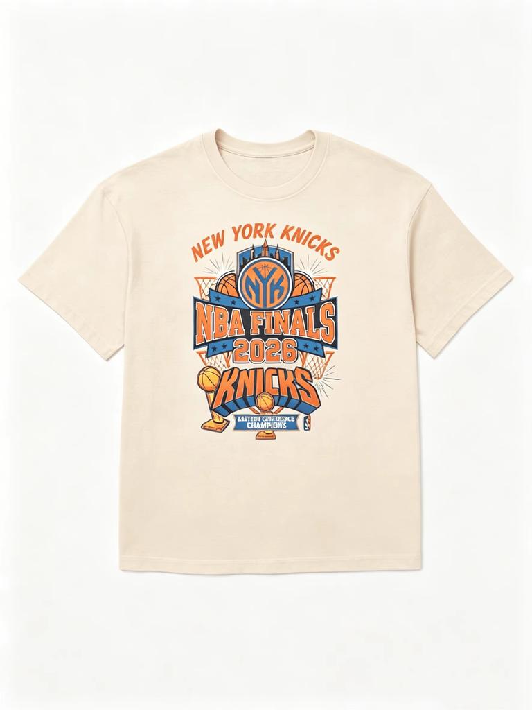 2026 New York Knicks Championship Singer Themed T-shirt, Men's Fashion Cotton Y2K Sheer Summer T-Shirt