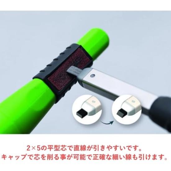 Pika Marker Architectural Mechanical Flat Lead 2 x Black 6060SB03 "BIG Dry" Pencil, 5mm, 2B,