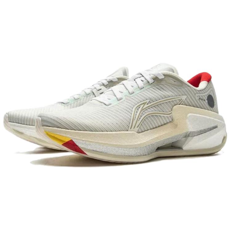 New LiNing Liuliu 8 Anti Slip Wear Resistant Low Top Casual Running Shoes Women's Gray Red ARZV004-4