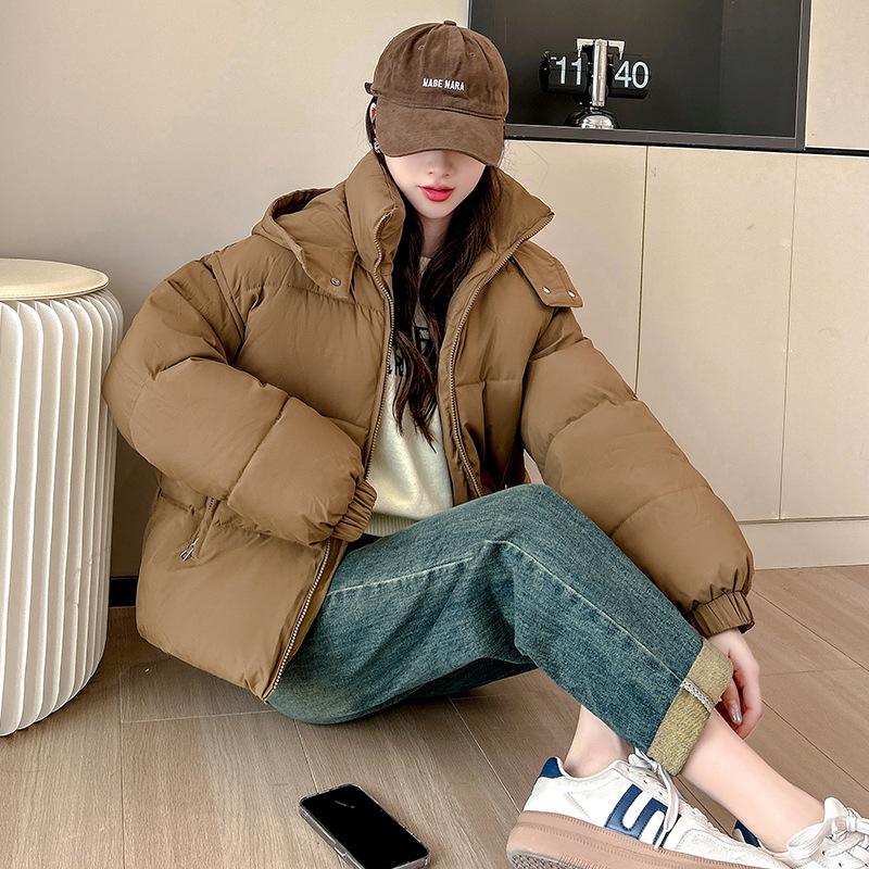 Winter down cotton jacket 2025 new cotton jacket Korean version loose bread jacket women's winter jacket short padded jacket thickened