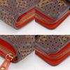 Louis Vuitton Compact Zip Bi-Fold Wallet M95189 Monogram Perfo Brown / Orange Monogram Canvas Women Used