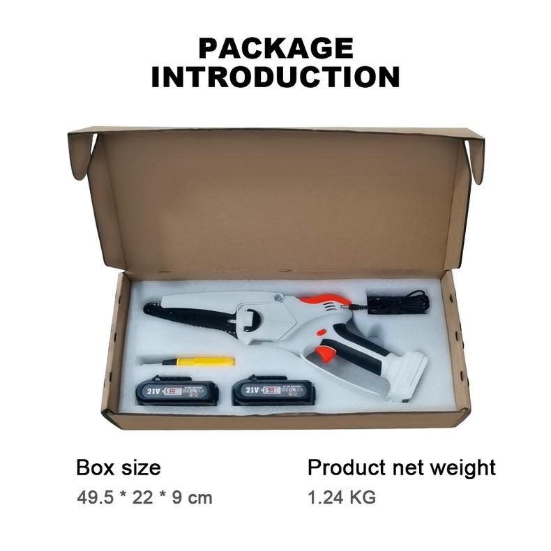 6 Inches One-handed Electric Chain Saw Small Rechargeable Garden Logging Pruning Saw Household 1500MAH Lithium Battery 500W
