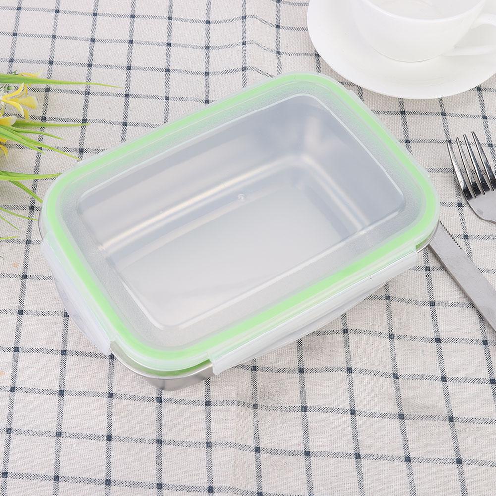 850ml Portable Outdoor Picnic Stainless Steel Lunch Box Sealing Food Box Container