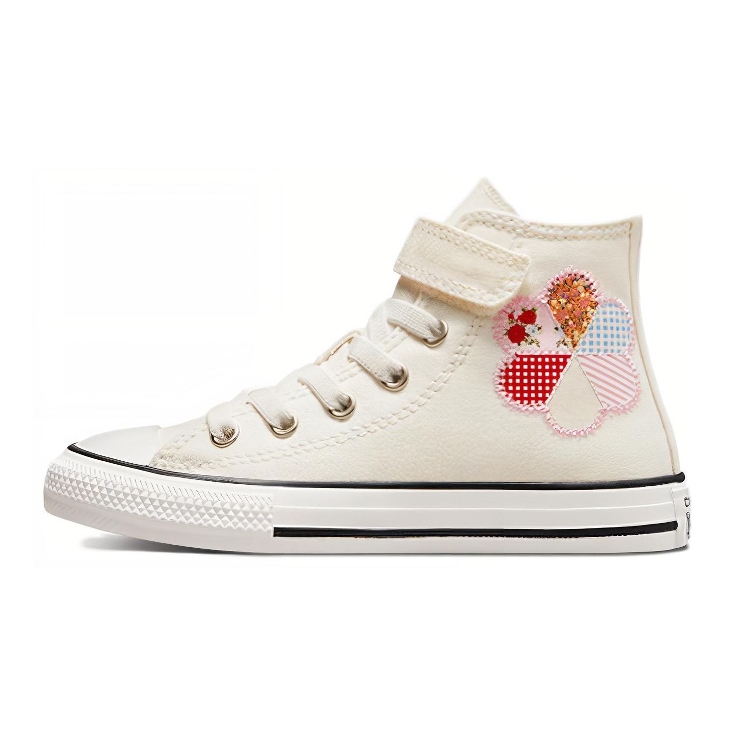 

Converse Chuck Taylor All Star Ctas 1V Canvas Прочные Дышащие Высокие Детские Канвасовые Кеды Бежевые Детские кроссовки A05167C 27