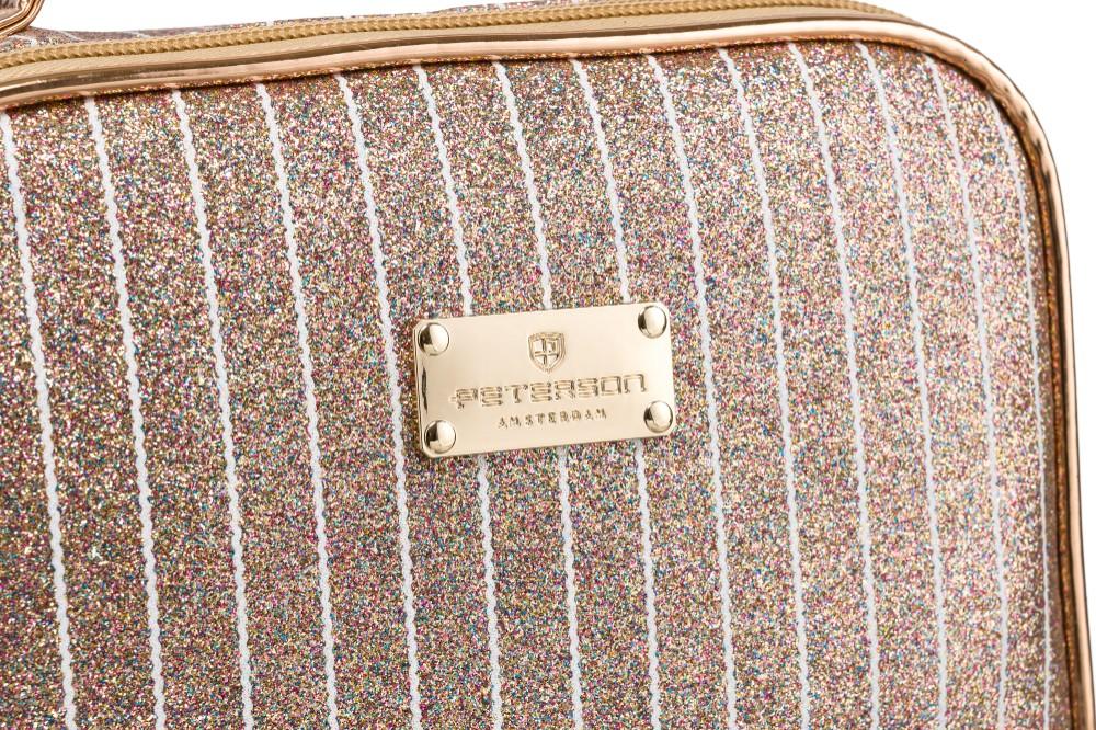 Cosmetic bag PTN KOS-L03-B-7187 gold rose