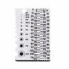 Portable Screw Measuring Tool Easy Use Precision Thread Checker Durable Multifunctional Drill Bit Gauge Workshop Use