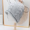 Autumn and Winter High-quality Wool Fashion Crimping Temperament Versatile Pullover Hat Solid Color Simple Warm Elegance Stacking Hat