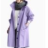 Women's Fashion Casual Solid Color Print Autumn Winter Long Sleeve Hooded Jackets & Coats
