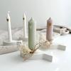 New Small Fish Candle Holder Mould Fish Wax Candle Fish Candle Holder Base Stand Plaster Ornament Drip Glue Mirror Silicone Mold