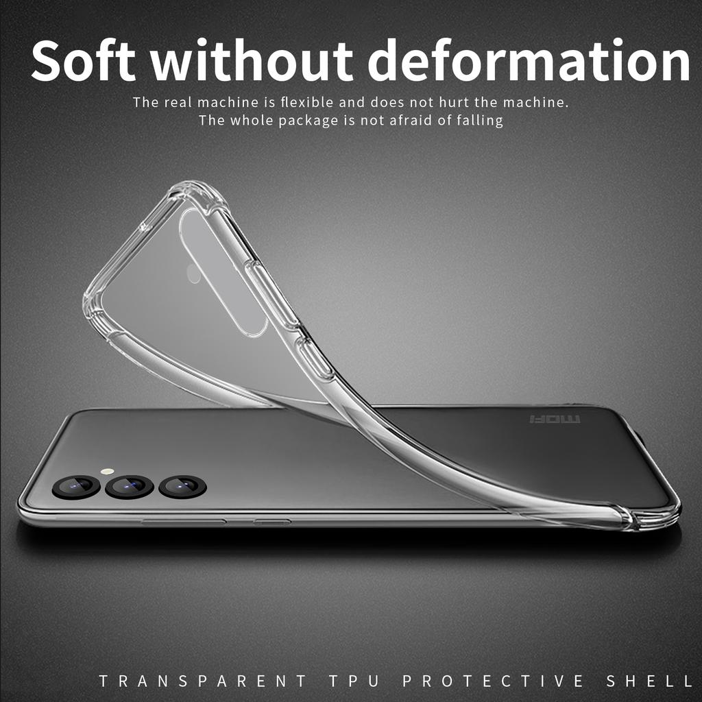 MOFI For Samsung Galaxy S25+ Case Anti-Scratch Clear Soft TPU Phone Cover