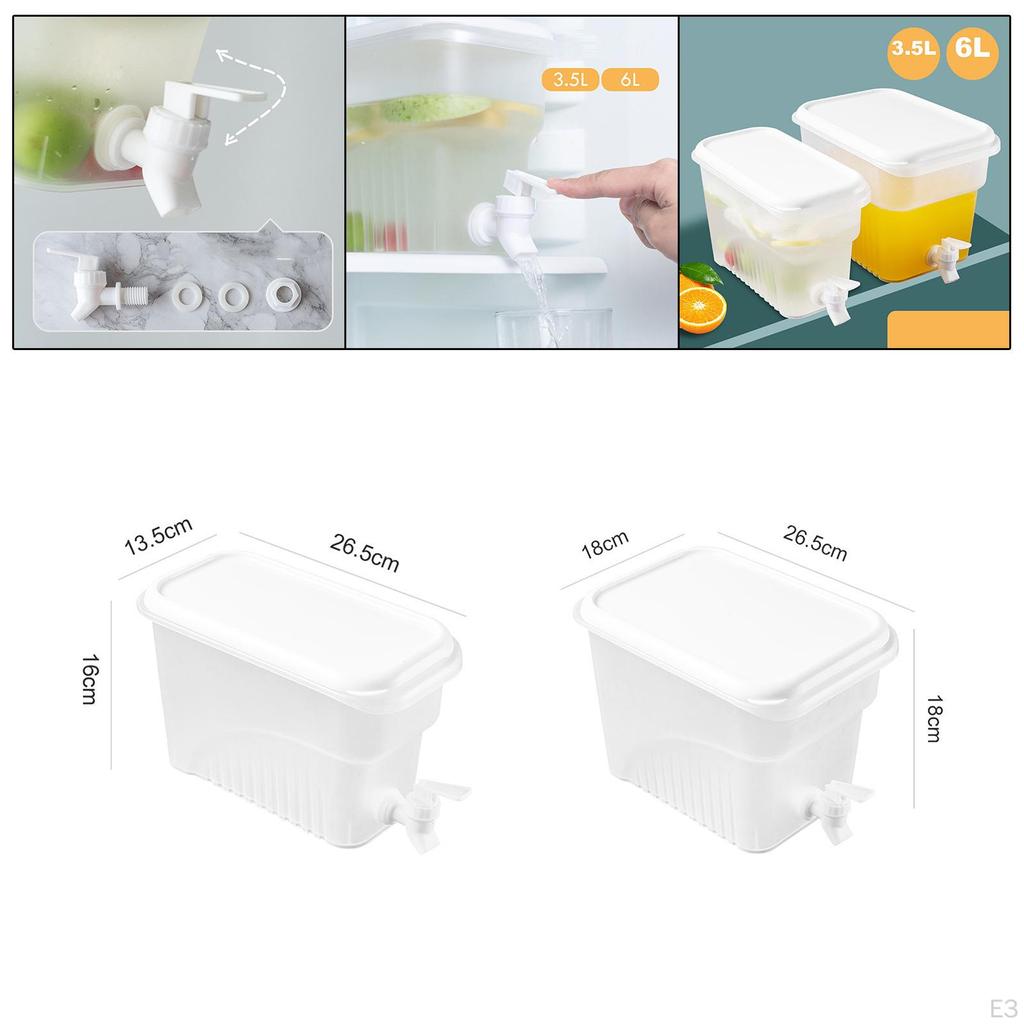 Drink Juice Dispenser Beverage Container Filter Cold Kettle with Faucet