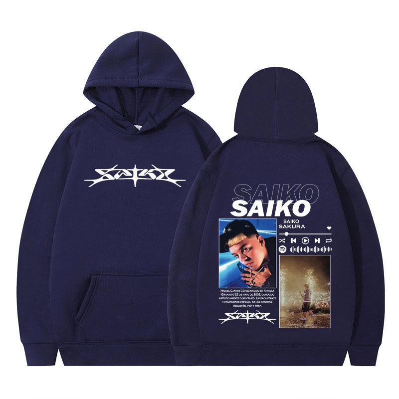 Rapper SAIKO SAKURA Album Merch Harajuku Hoodies Men Women Fashion Clothes Long Sleeve Hip-hop Oversized Man Hooded Sweatshirts
