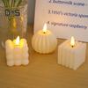 Magic Bubble Candle Light Battery Operated Flickering Flameless LED Square Pumpkin Fake Candle for Festival Party Atmosphere