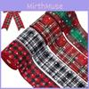 Colorful Christmas Plaid Ribbon Set For Diy Gift Wrapping And Bow Decor