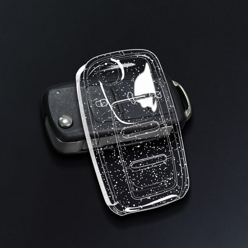 

Car Key Case Cover Bag Tpu Transparent Key Shell For Vw Volkswagen Polo Tiguan Passat Golf Jetta Lavida Skoda Octavia Accessorie