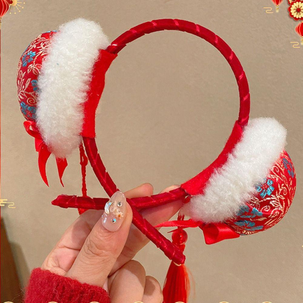 Fuwa Children Headband Tassel Hanfu Hair Sticks Simple Chinese New Year Headwear  Baby