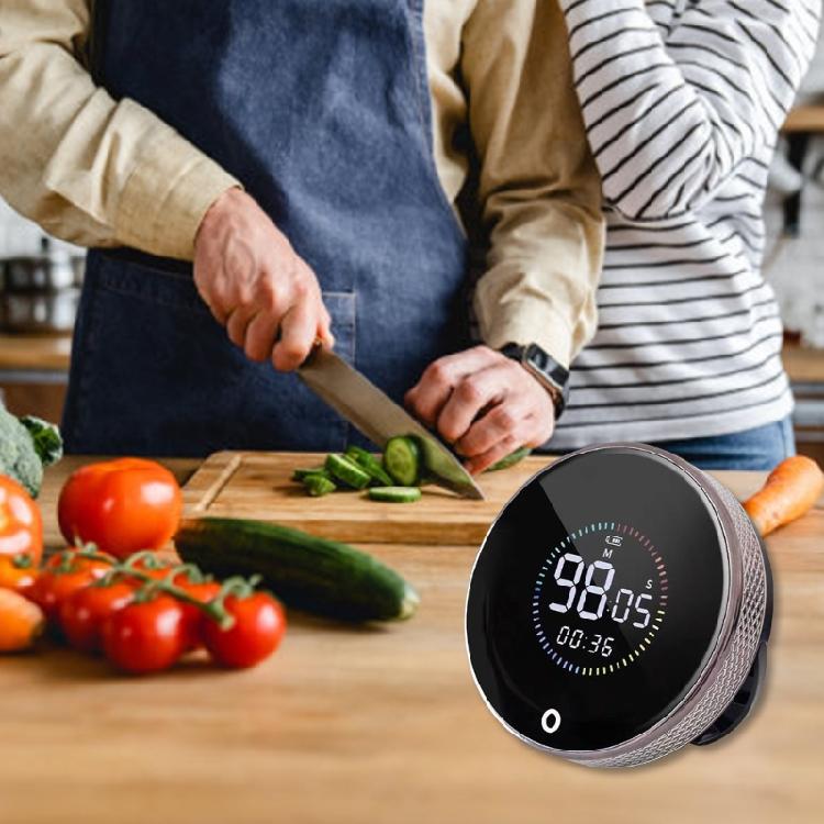 Multifunktionale Küchen-Timer mit wiederaufladbarer Batterie, benutzerfreundliche magnetische Timer, einfach zu bedienen für Zuhause & Fitness