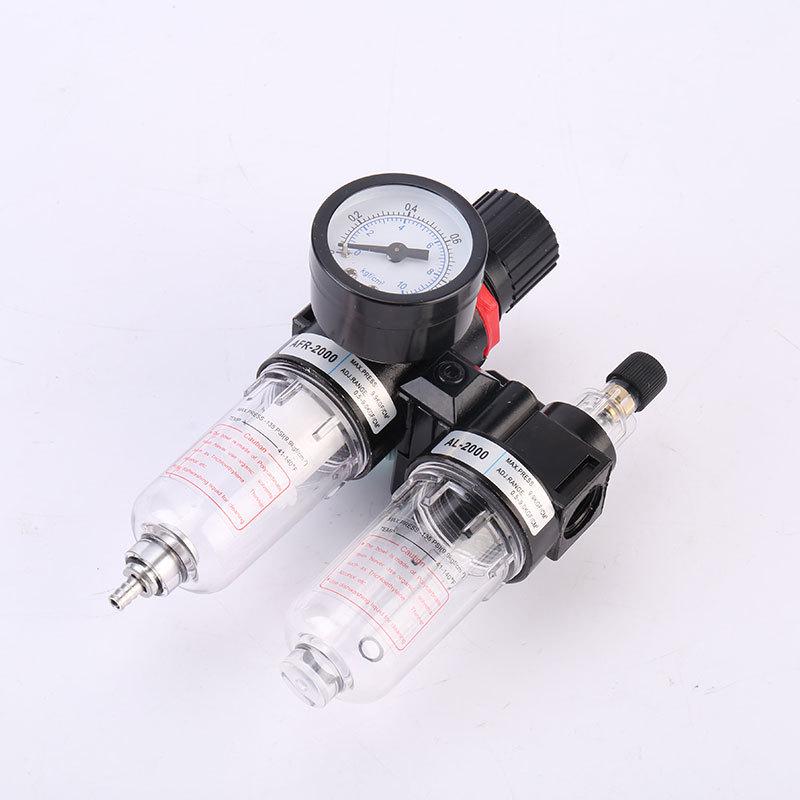 Airtac Air Source Processor Set: AFC2000 Oil-Water Separator, Air Filter, Pressure Regulator