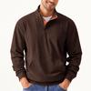 Men S Corduroy Stand Collar Long Sleeve Pocket Sweatshirt