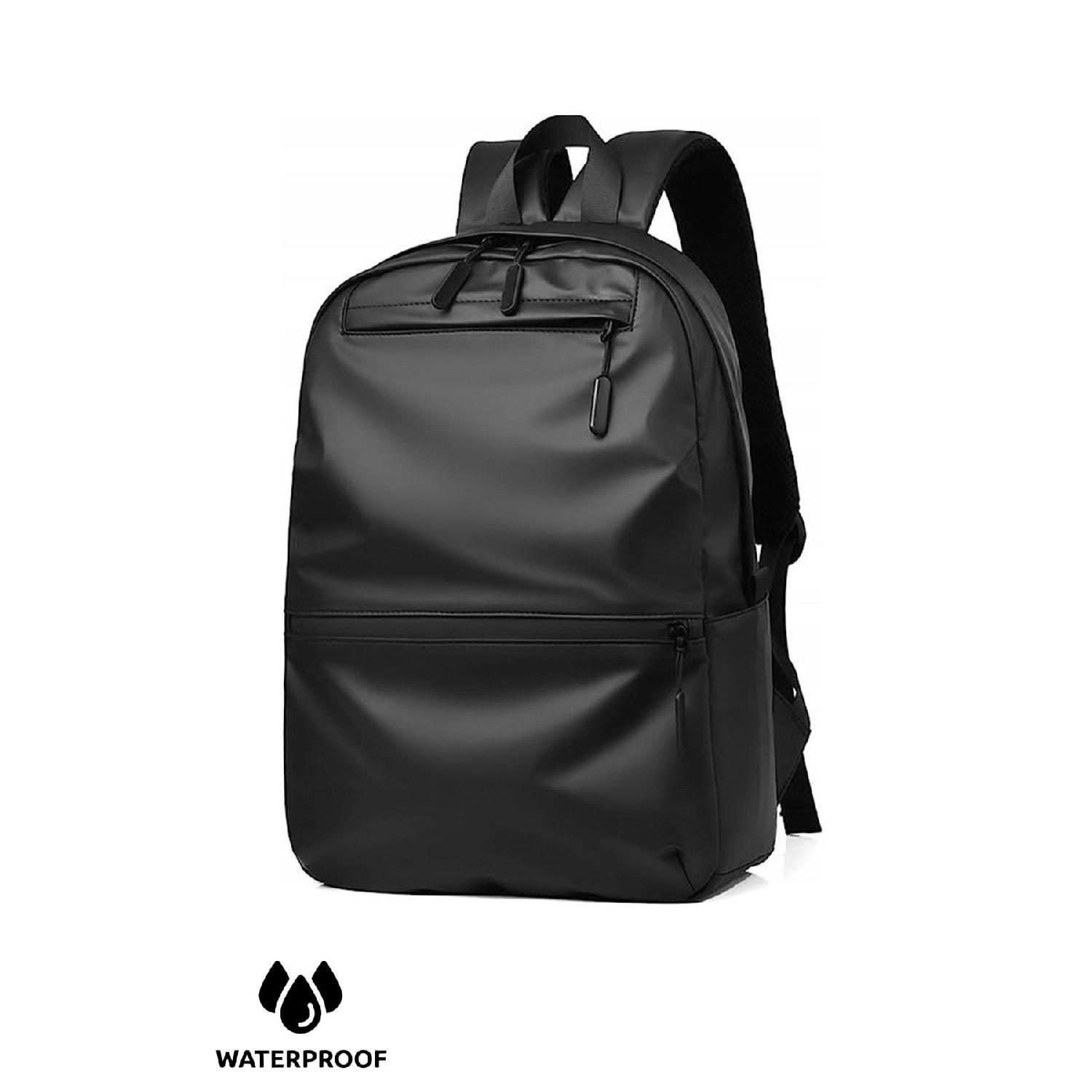 

Unisex Notebook And Backpack With Waterproof Fabric And Zipper Features чёрный