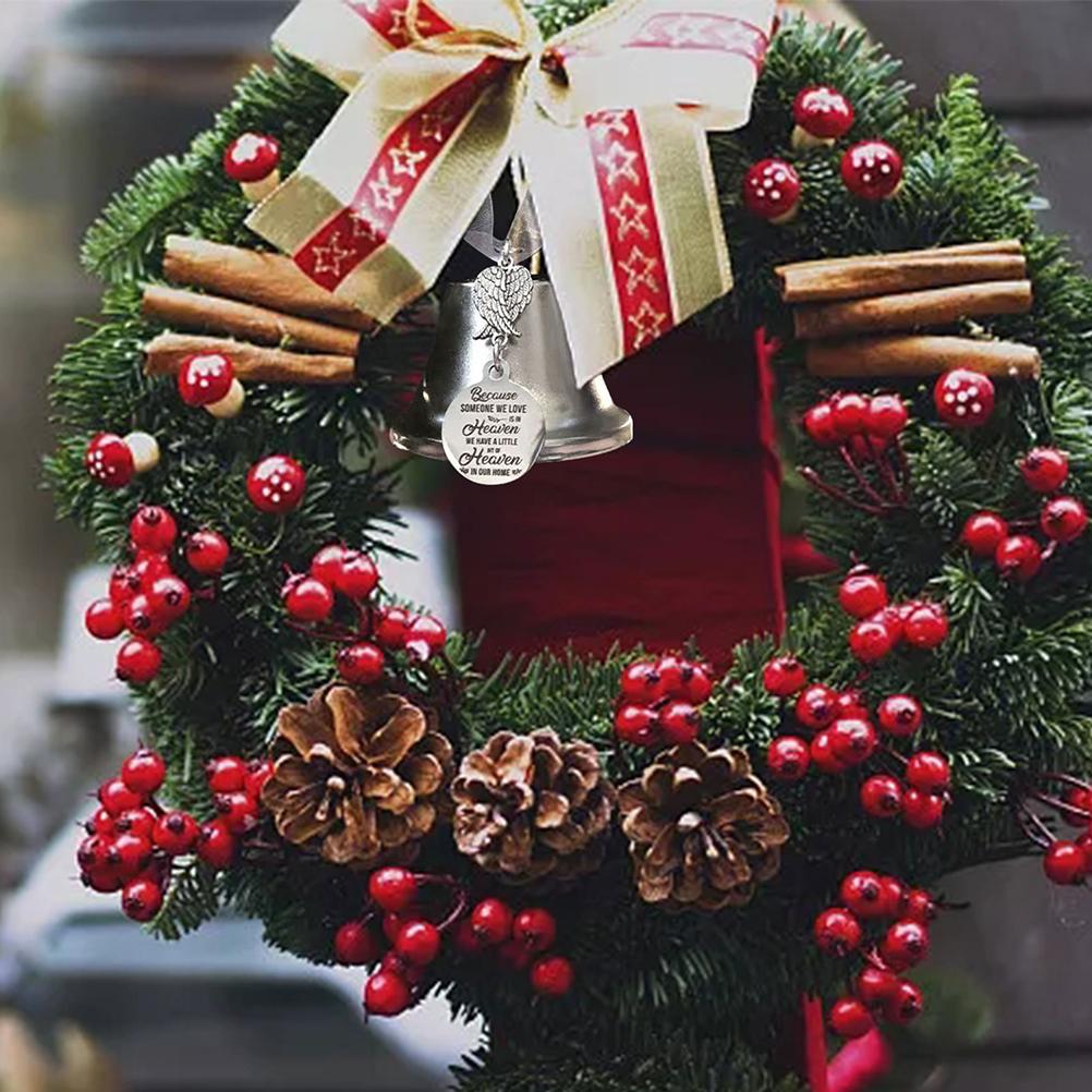 Christmas Tree Pendant Bell Wings Ornament Home Decor