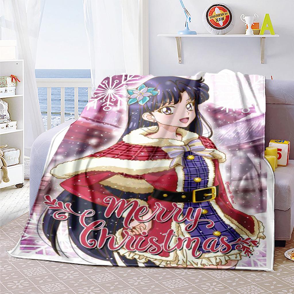 Japanese anime cute cartoon theme Sailor Moon Tsukino Usagi blanket suitable for home beds, sofa covers, office nap, outdoor warm blankets O10