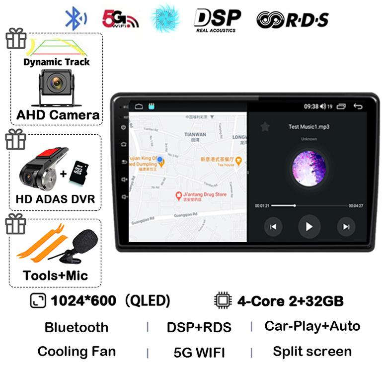 Android 14 Wireless Carplay Auto For Ford Fusion 1 2005-2012 Car Radio GPS Navigation Multimedia Video Player 4G WIFI Stereo