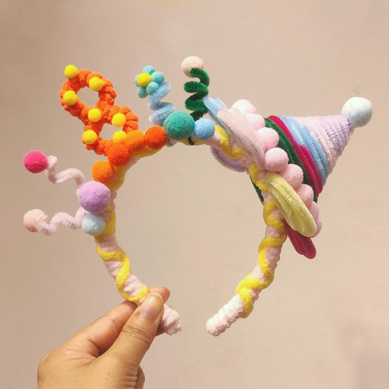 Handmade First Birthday Pipe Cleaner Hat: Cute Baby Photo Prop and Party Headwear Decoration