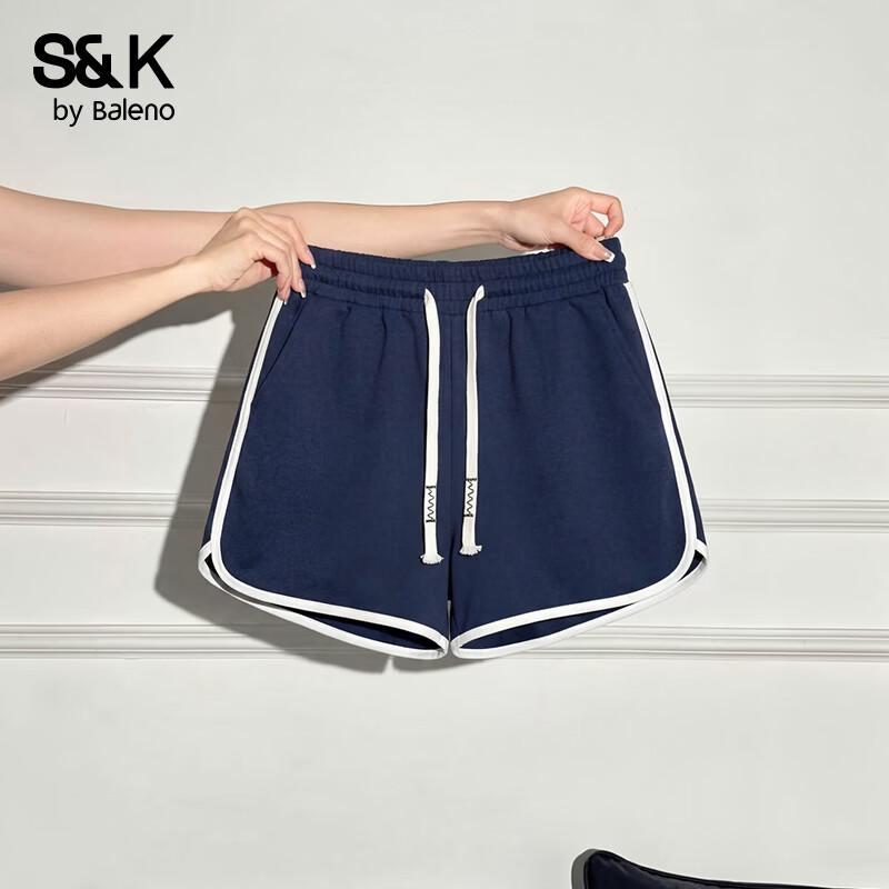 Baleno S&K Women s Colorblock High-Waist Casual Shorts L