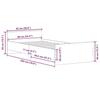 VidaXL Cadre de lit sonoma gris 90x200 cm bois d'ingénierie 835930